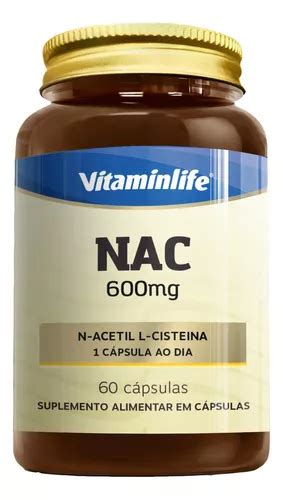 Suplemento En C Psulas Vitaminlife Nac Mg N Acetil L Ciste Na