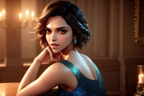 Dopamine Girl A Concept Art Of Deepika Padukone At The Party Five