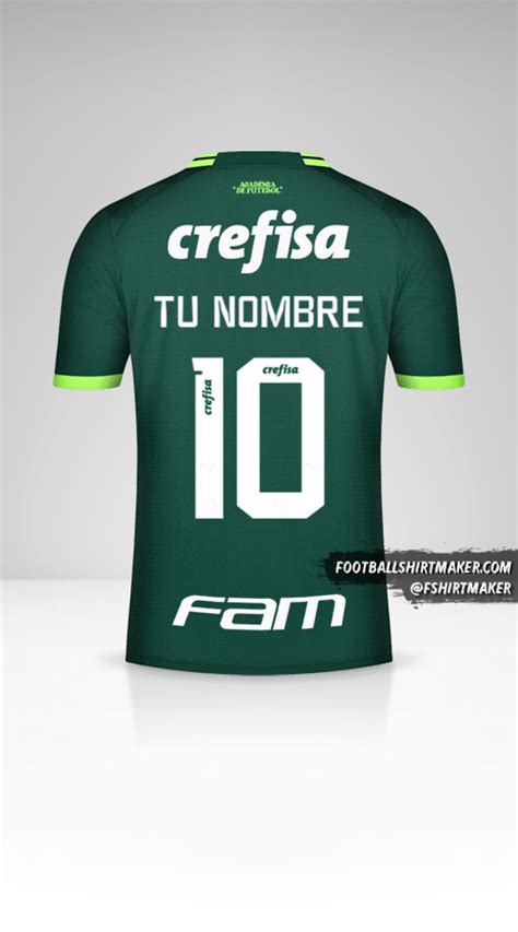 Crear camiseta personalizada de Palmeiras 2023 con tu nombre y numero ...