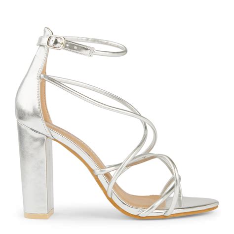 Silver Strappy Sandal 3186521 Sexy With Attitude