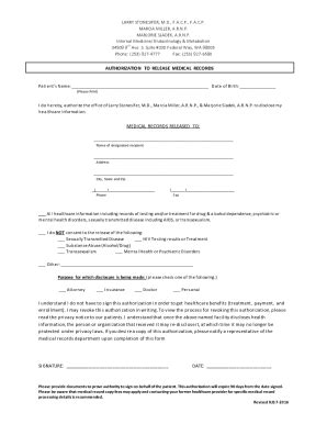 Fillable Online Medical Records Release Form Create A Request For