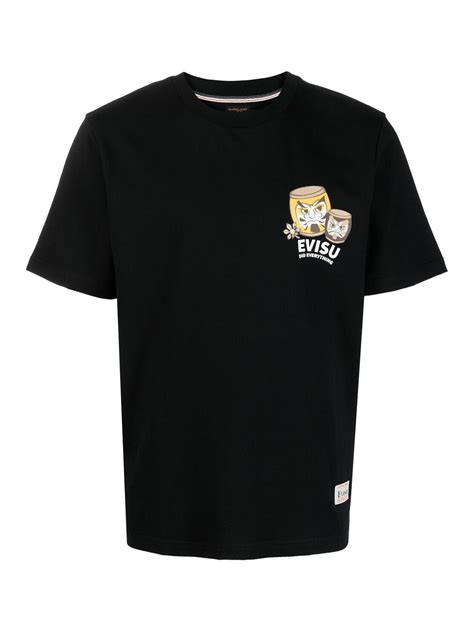 T-shirts Evisu - Logo t-shirt - 2ESHTM3TS527XXCTBLACK | iKRIX.com