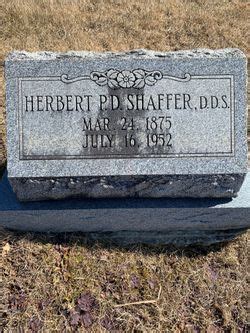 Herbert Shaffer 1875 1952 Memorial Find A Grave