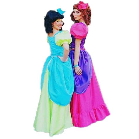 Cinderella Party Adult Halloween Costume For Women Evil Sisters Costume