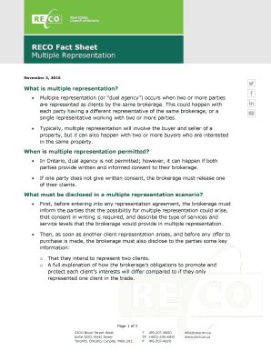 Fillable Online RECO Fact Sheet Fax Email Print PdfFiller