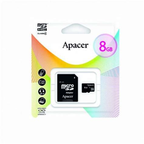 Apacer Micro SD Card Class 4 ขนาด 8 GB พรอม Adapter ของแท 100