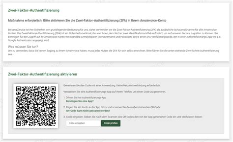 Hinweise Zur Fa Zwei Faktor Authentifizierung Amainvoice Help Center
