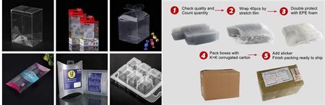 Clear Pvc Pet Folding Plastic Packaging Box Hoocing Packaging A