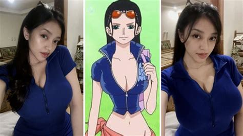 Punya Body Aduhai Amanda Zahra Dikaitkan Dengan Nico Robin One Pieces