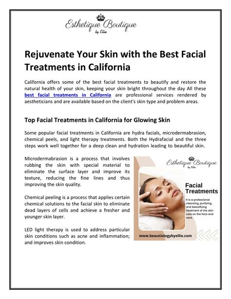 Ppt Rejuvenate Your Skin With The Best Facial Treatments In