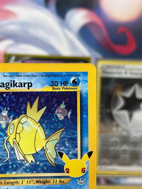 Shining Magikarp Pokemon Celebrations 25th Anniversary Hobbies