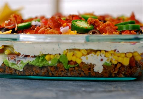 Layered Taco Salad In A Cake Pan ChinDeep