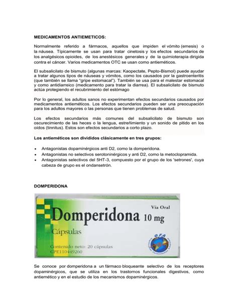 Medicamentos Antiemeticos