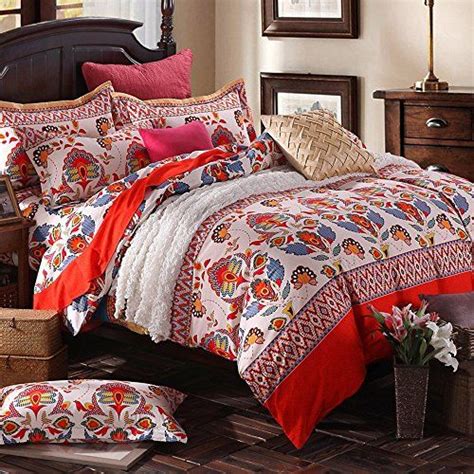 Fadfay Boho Bedding Set Piece Queen Size Boho Bedding Sets