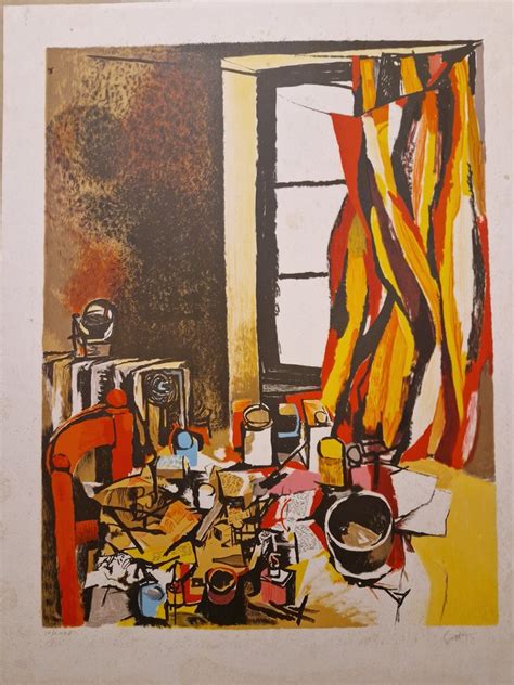 Renato Guttuso 1911 1987 Natura Morta Con Finestra Opera