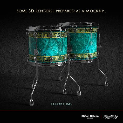 ART FOR CUSTOM DRUM WRAPS - AKROASIS on Behance