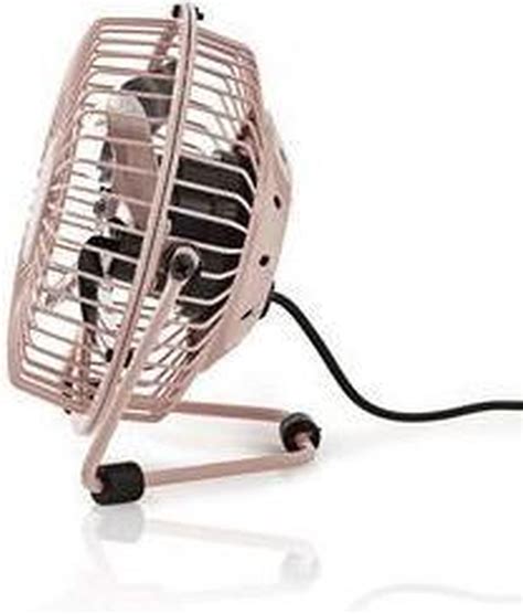 Nedis Mini Ventilator Usb Aansluiting Cm Roze Bol