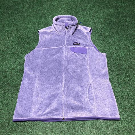 Patagonia Womens Re Tool Fleece Vest Size L Purple Depop