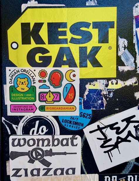 Kest Gak Brooklyn NY Stickers On A Wall In Bushwick Bro Flickr