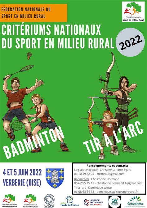 CDSMR 60 Critériums Nationaux de Tir à lArc et Badminton 2022