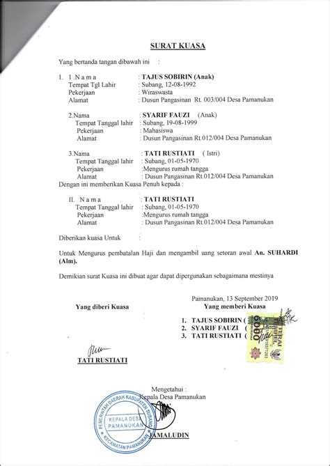 Contoh Surat Permohonan Pembatalan Sertifikat Tanah Di Bpn Pembatalan