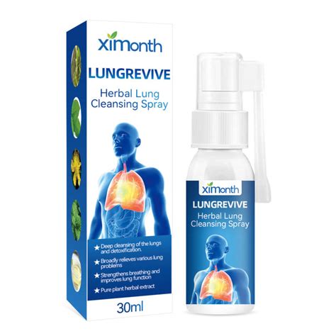 Ximonth Herbal Lung Cleansing Spray 30ml Herbal Inflammation Sore Quit ...