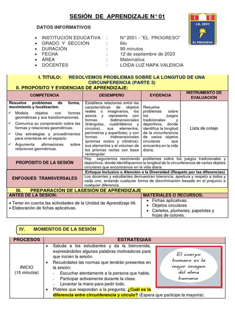 SESIÓN 01- MATEMÁTICA - RESOLVEMOS PROBLEMAS SOBRE LA LONGITUD DE LA ...