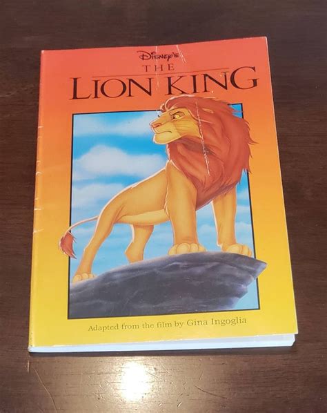 Disney's the Lion King Book | Etsy