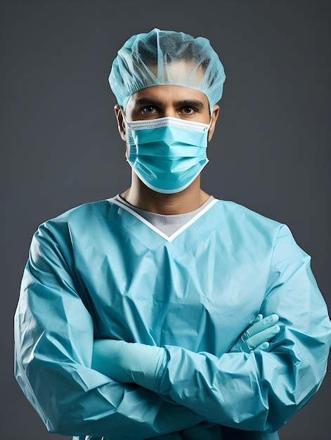 Premium AI Image | Professional portrait photo of a surgeon wearing uniform