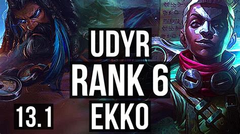 Udyr Vs Ekko Jng Rank Udyr Rank Games M