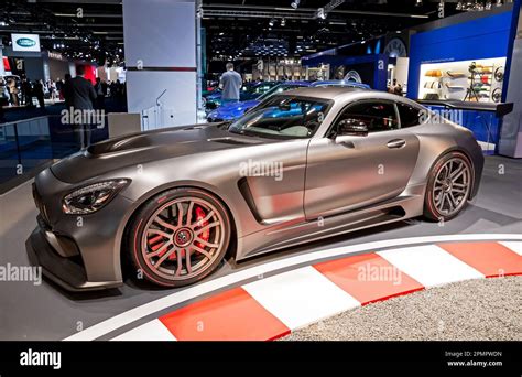 Mercedes Amg Gt Sports Car At The Frankfurt Iaa Motor Show Germany September 12 2017 Stock