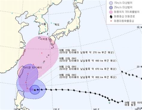 제15호 태풍 고니 태풍경로 예상경로 보니 부산의 대표 정론지 국제신문