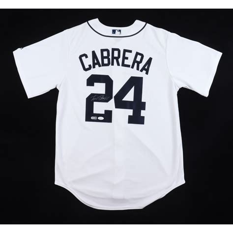 Miguel Cabrera Signed Official Majestic Tigers Jersey Jsa Usa Sm