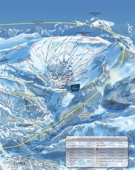 Flaine piste map - Ontheworldmap.com