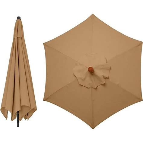 Auvent De Rechange Parasol Rond Toile De Remplacement Pour Cadre De