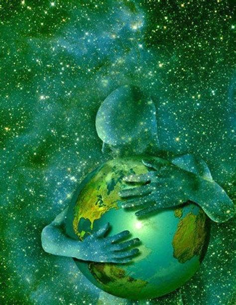 Hugging Earth Mother Nature