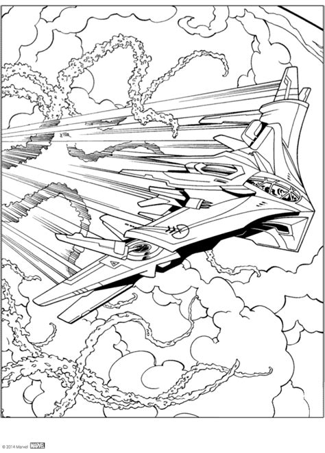 Spacecraft From Guardians Of The Galaxy Coloring Page ColouringPages