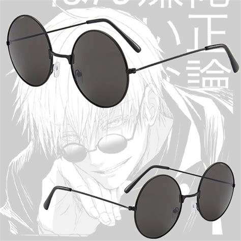 Cosplay Gojo Satoru Okulary Okulary Jujutsu Kaisen Czarne Okulary