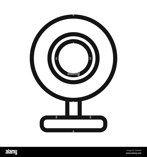 Digital Webcam Icon Vector Symbol Or Sign Set Collection In Black And