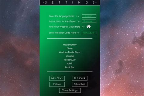 North Green Rainmeter Theme