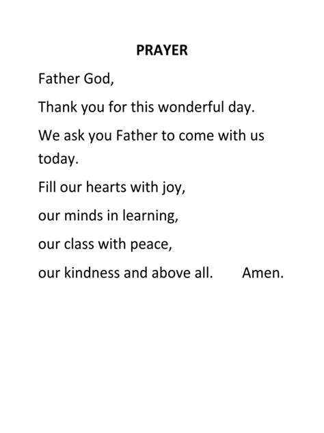 Father God Prayer | PDF