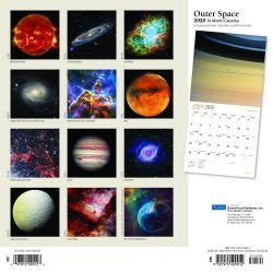 Outer Space Square Wall Calendar By Plato Plato Calendars