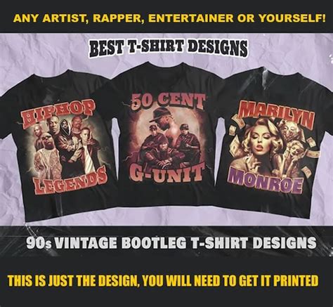 unique vintage  style bootleg rap  shirt design  etsy