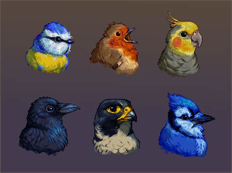 Pixel Birds by Rappenem on Newgrounds