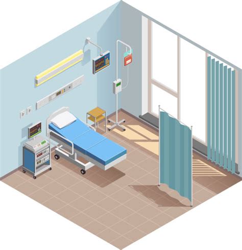 620 Bed Hospital Healthcare And Medicine Isometric Stock Illustrations