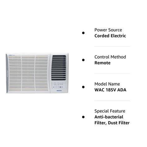 Buy Voltas 1 5 Ton 5 Star Inverter Window Ac Copper Condenser Anti