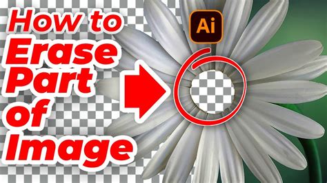 How To Erase Part Of An Image In Illustrator Make Transparent