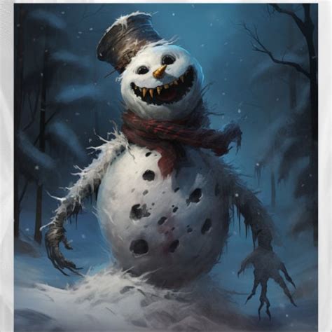 Scary Snowman Clipart, 13 Abominable Snowman, Victorian Snowman ...