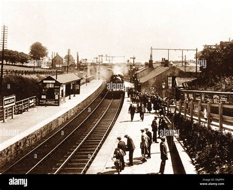 Shildon Railway Station Probably 1920s Stock Photo Alamy