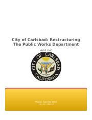 Docx Docx City Of Carlsbad Restructuring The Public Works Department